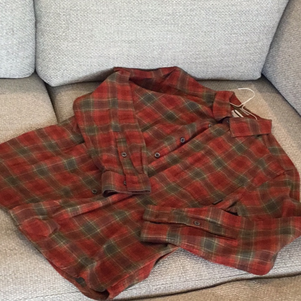 Columbia plaid button down, size Medium